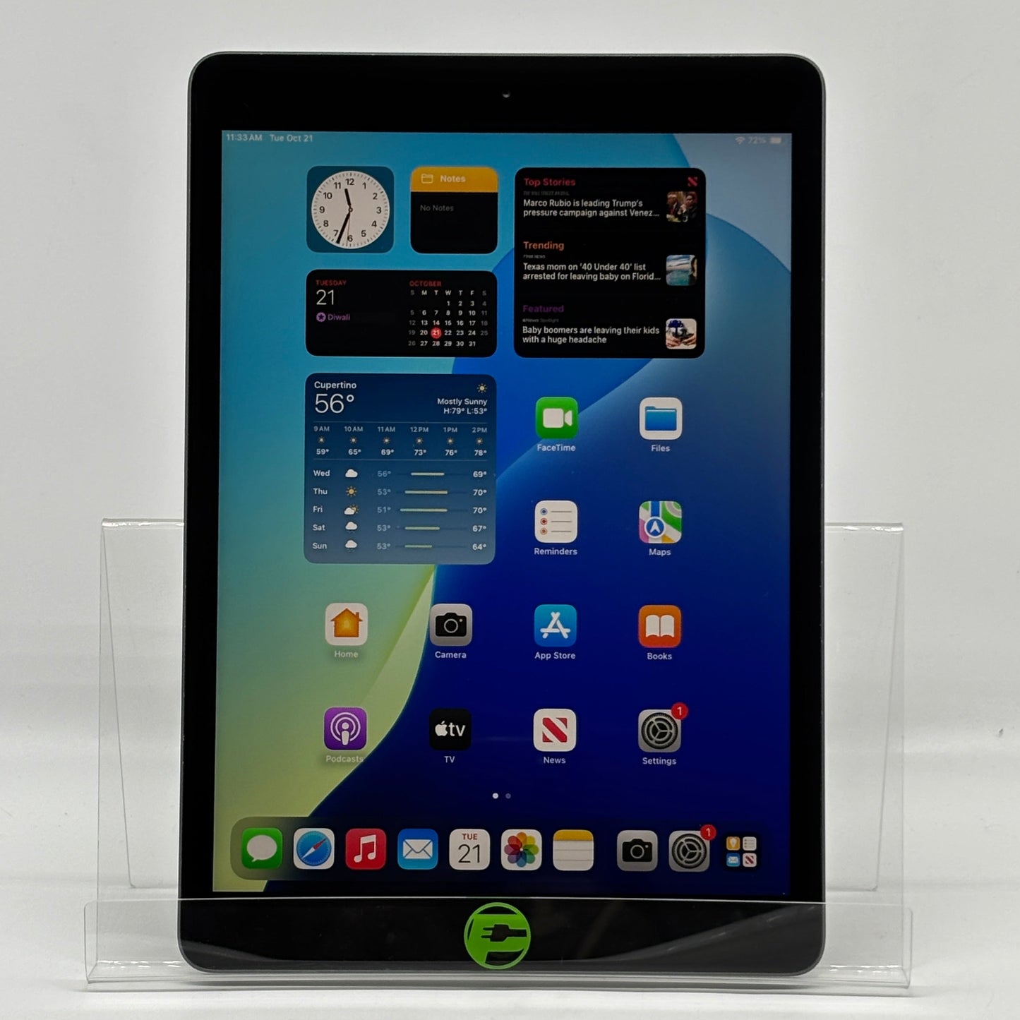 WiFi Only Apple iPad 8th Gen 32GB Space Gray MYLU2LL/A