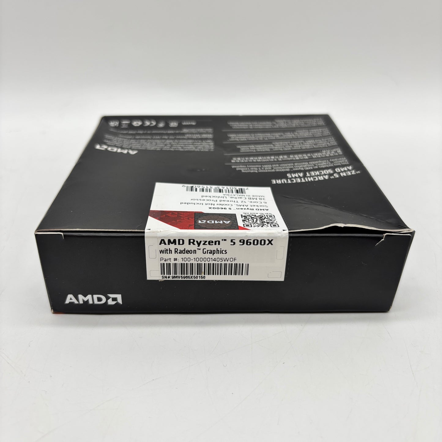 New AMD Ryzen 5 9600X 3.90GHz 6 Core 100-100001405WOF 12 Thread AM5