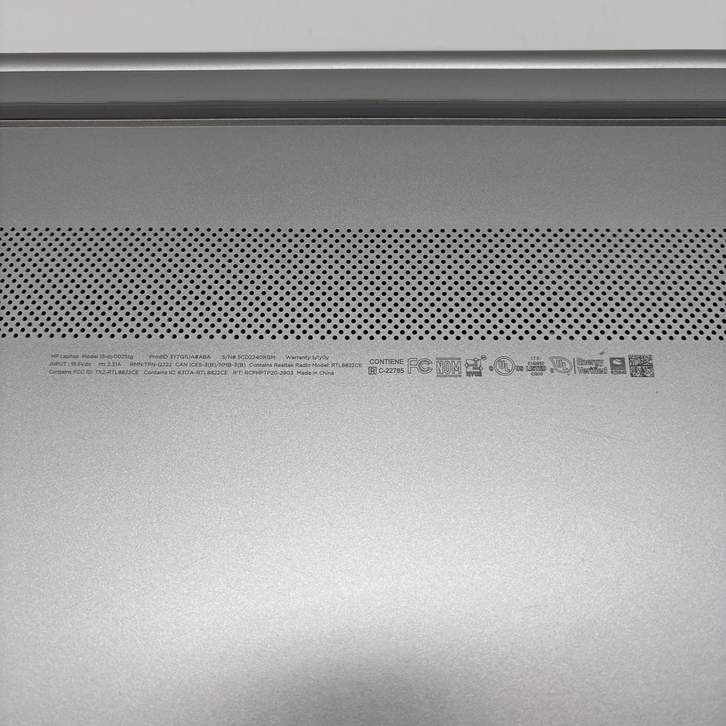 HP Laptop 15-DY0025TG 15.6" Pentium Silver N5030 1.1GHz 8GB RAM 256GB SSD