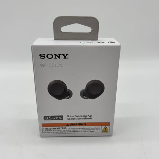 New Sony WF-C710N Noise Canceling Earbuds Black YY2986