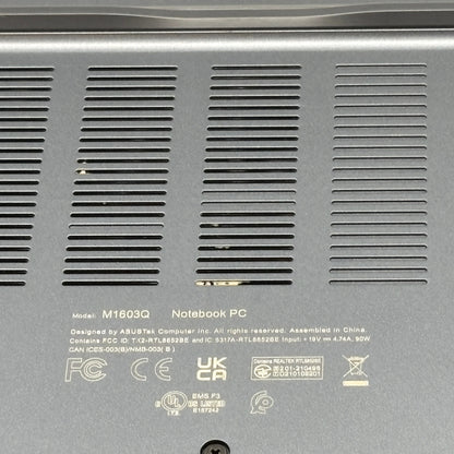 Asus Vivobook M1603Q 16" Ryzen 7 5800HS 3.2GHz 12GB RAM 512GB SSD