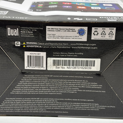 New Dual tech 7" Media Receiver XDCPA10BT