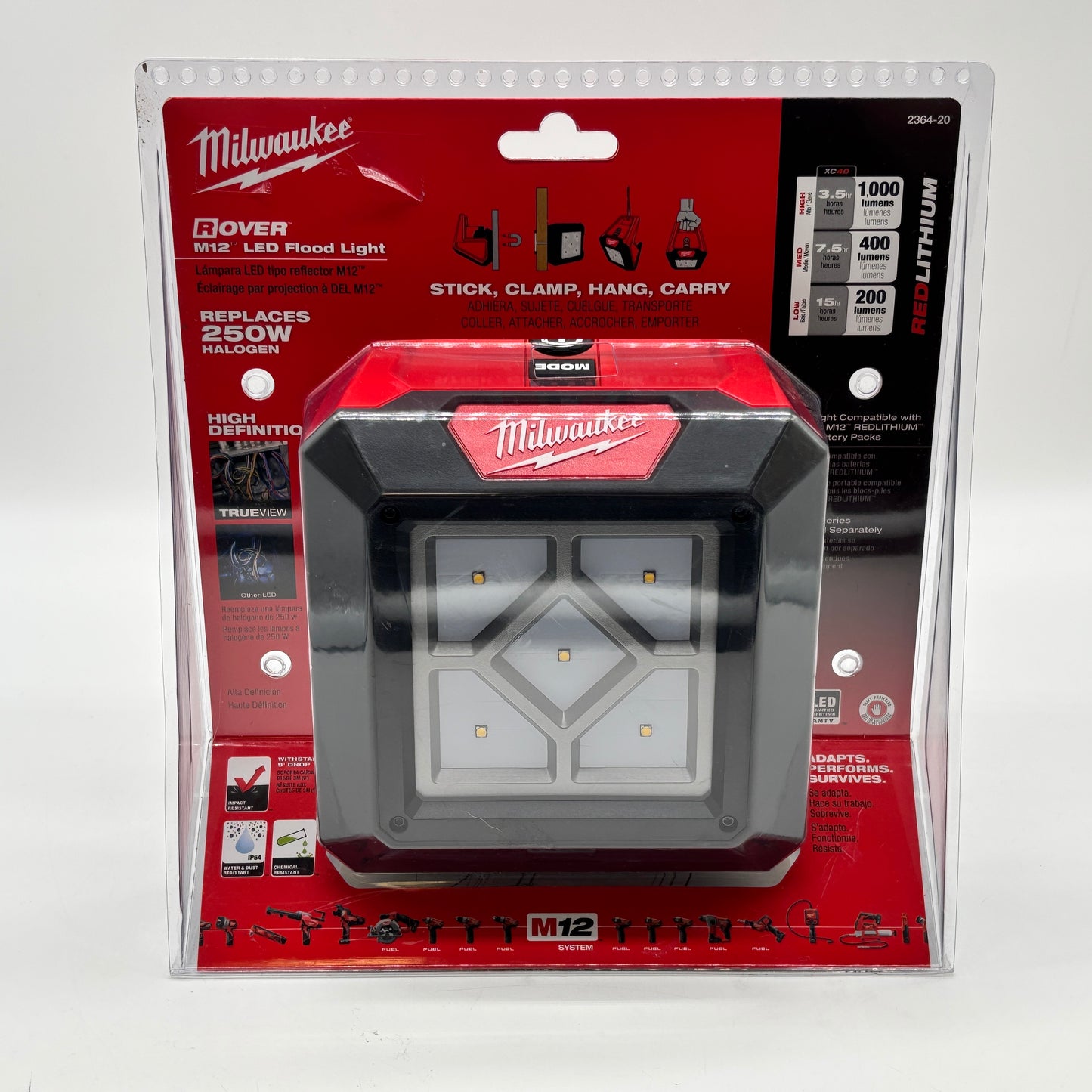 New Milwaukee 2359-20 M12 12V ROVER Mounting Flood Light