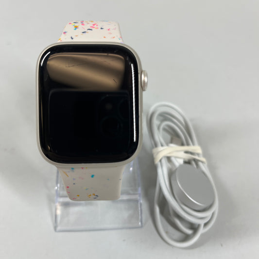 Factory Unlocked Apple Watch Series 8 45MM Starlight Aluminum MNVQ3LL/A