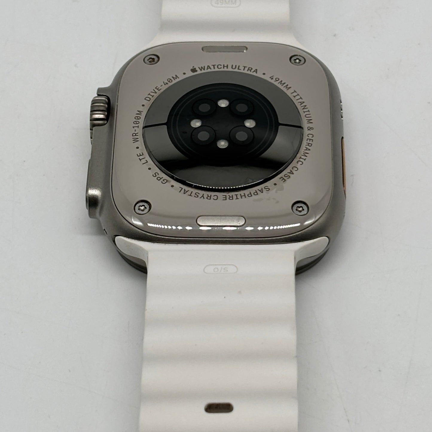 Unlocked Apple Watch Ultra 49MM Natural Titanium White Magnetic Link MNH83LL/A