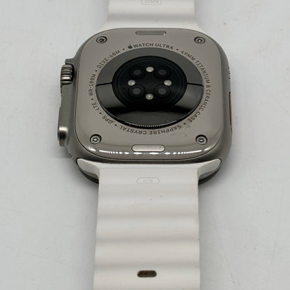 Unlocked Apple Watch Ultra 49MM Natural Titanium White Magnetic Link MNH83LL/A