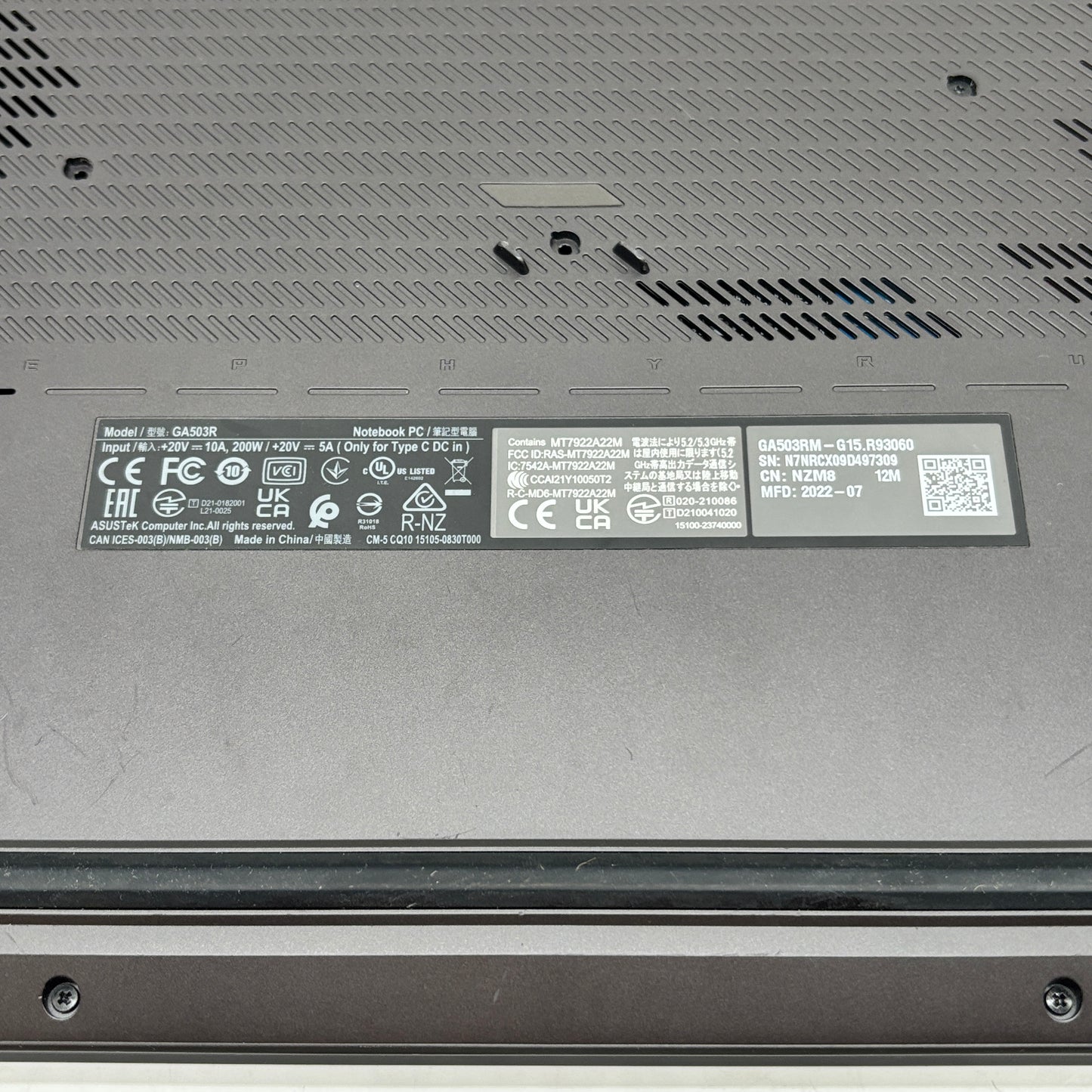 Asus ROG Zephyrus G15 15.6" AMD Ryzen 9 6900HS 3.3GHz 40GB RAM 4TB SSD RTX 3060