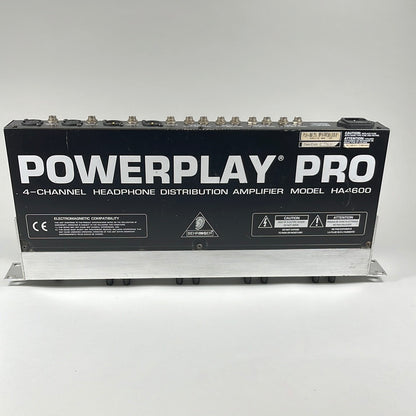 Behringer Powerplay HA4600 4-Channel Headphone Mixing Distribution Amplifier
