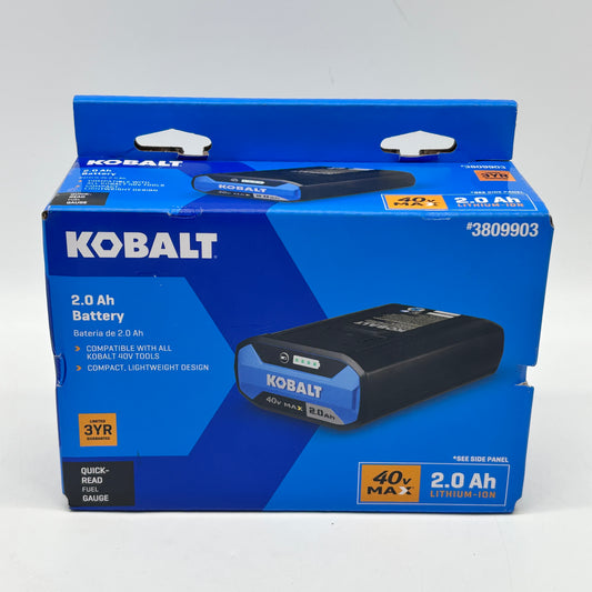 New Kobalt 40v Max 2.0Ah Battery 3809903