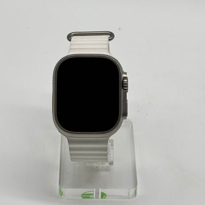 Unlocked Apple Watch Ultra 49MM Natural Titanium White Magnetic Link MNH83LL/A