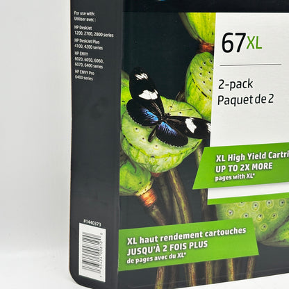 New HP 67X 3YP31BN Black/Tri-color Ink Cartridge EXP 04/2027