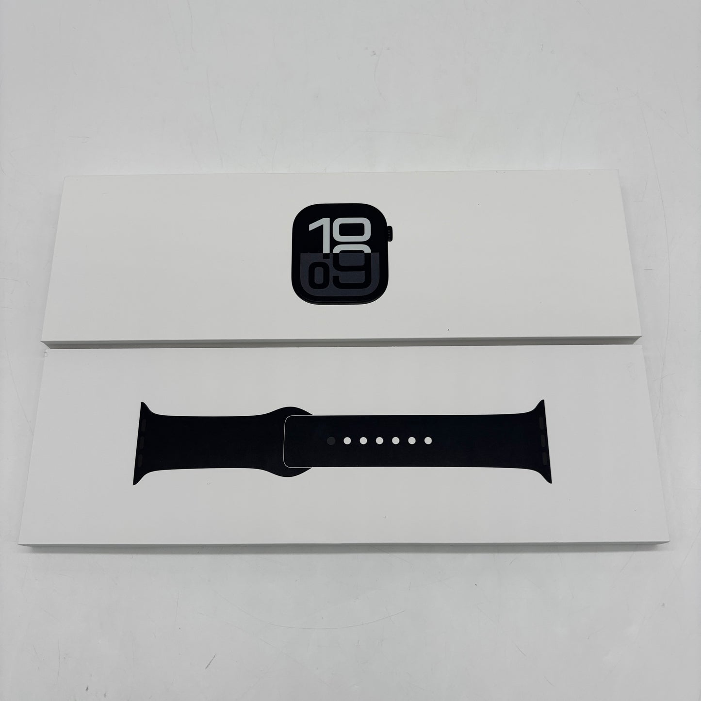 Unlocked Apple Watch Series 10 46MM Black Aluminum Black Sport Band MWY43LW/A