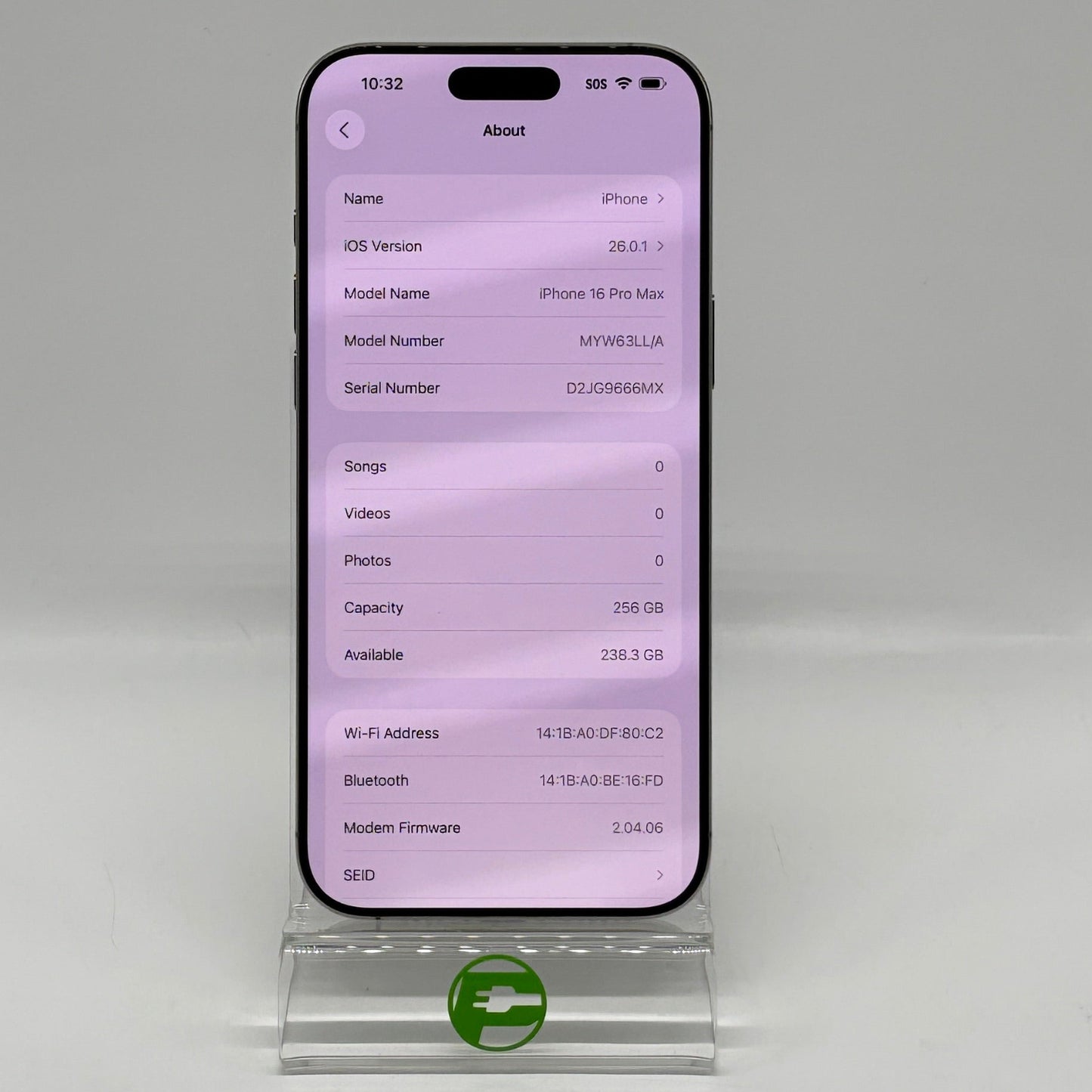 Unlocked Apple iPhone 16 Pro Max 256GB Natural Titanium MYW63LL/A