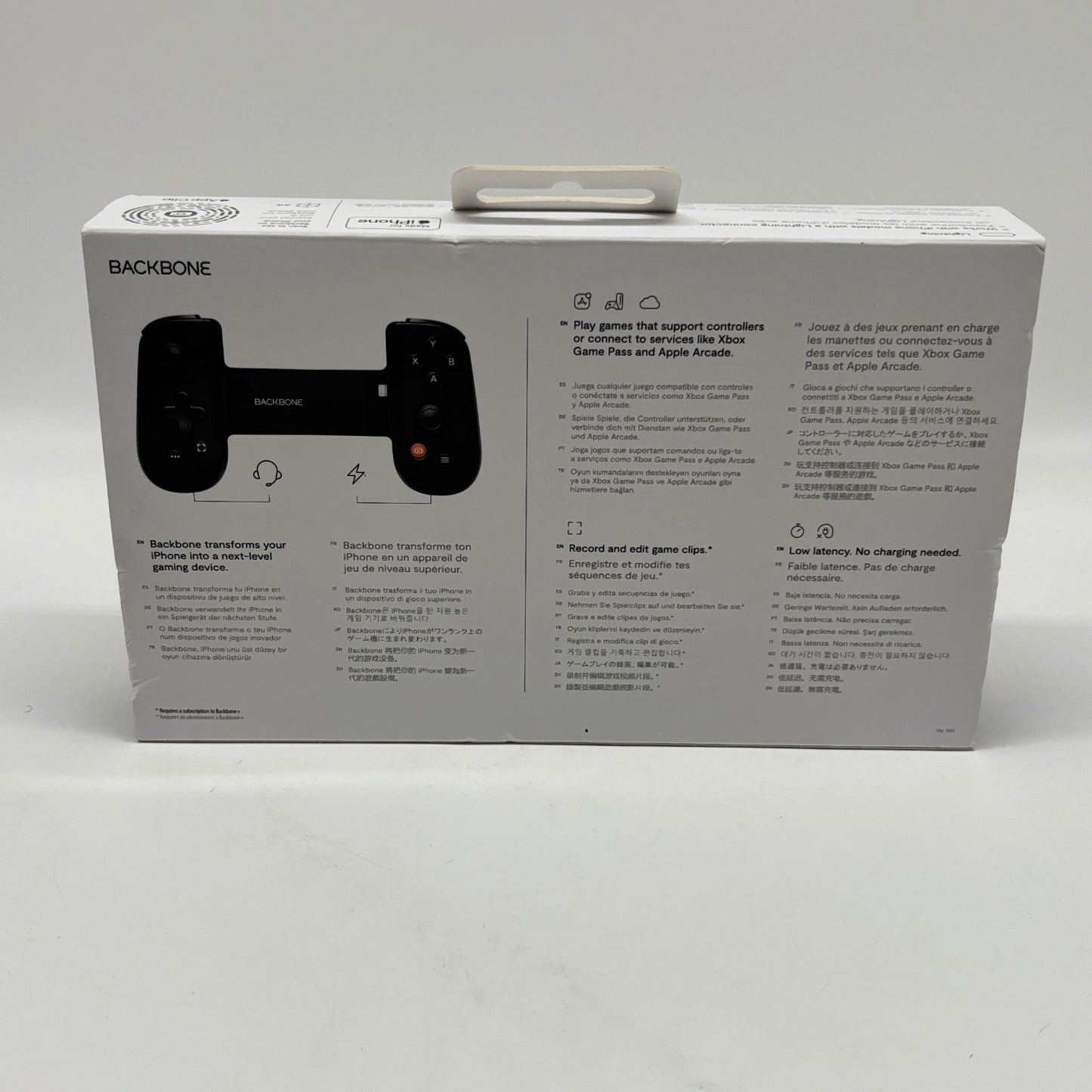 New Backbone Backbone One 2nd Generation Mobile Gaming Controller BB-02-P-BRW