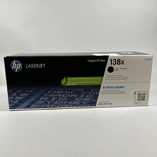 New HP LASERJET 138X W1380X Black Toner Cartridge