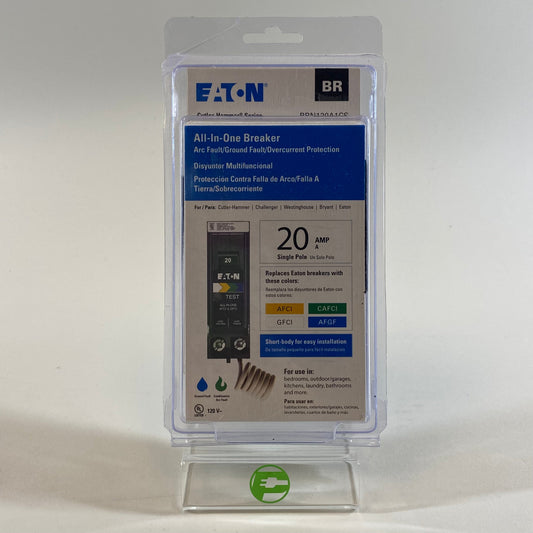 New Eaton All in One Breaker 20 AMP Single Pole BRN120A1CS