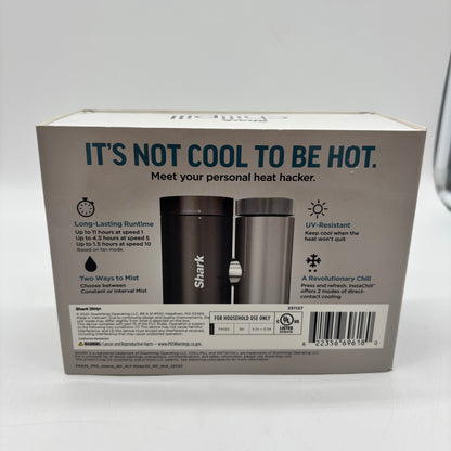New Shark Chill Pill 3-in-1 Personal Cooling System w/Fan, InstaChill, Mist