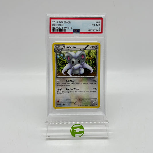 Pokémon TCG Black & White Cinccino 89/114 Regular English PSA 6