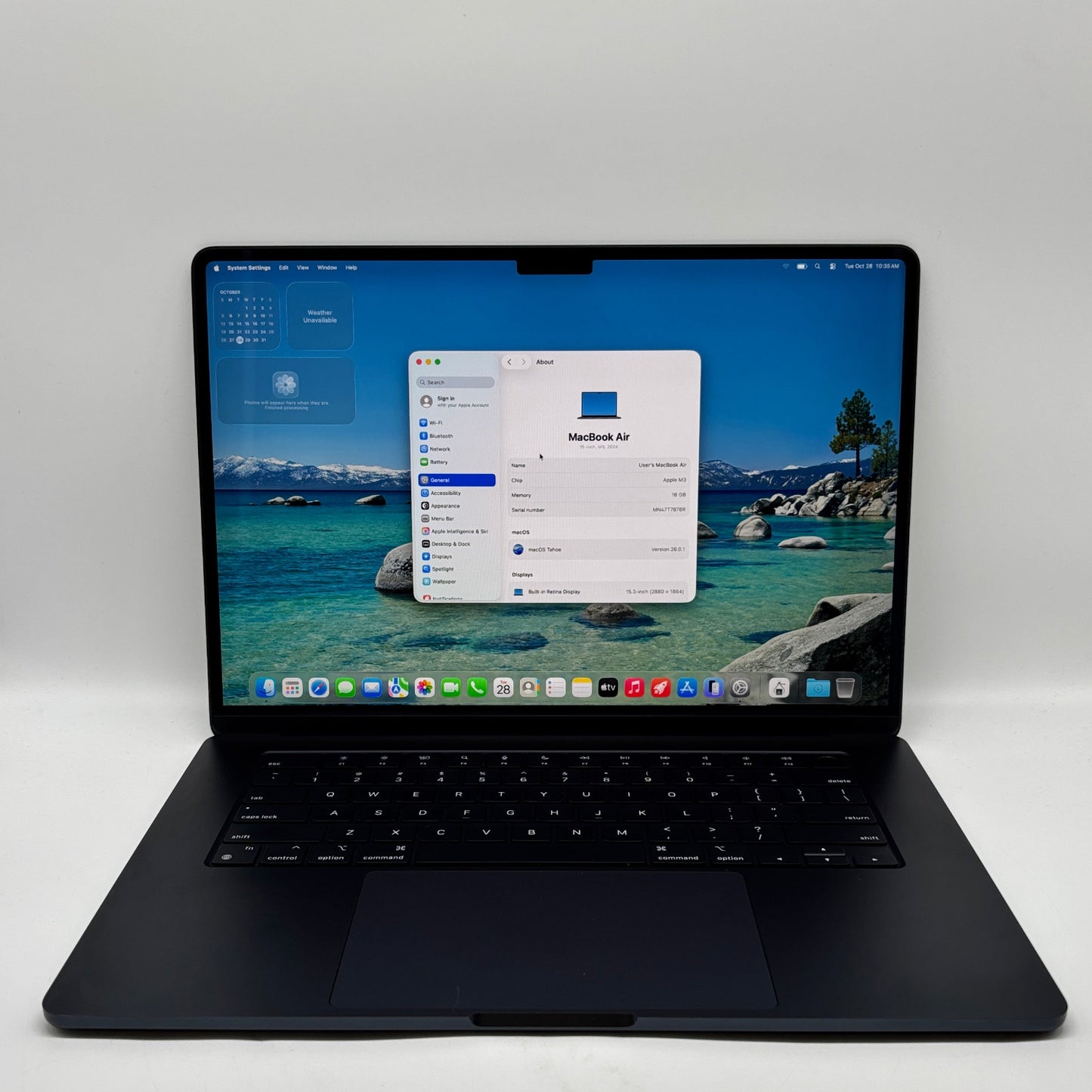 2024 Apple MacBook Air 15" M3 10C GPU 4.0GHz 16GB RAM 512GB SSD A3114