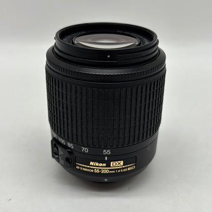 Nikon AF-S DX NIKKOR 55-200mm f/4-5.6G ED VR Auto & Manual Lens