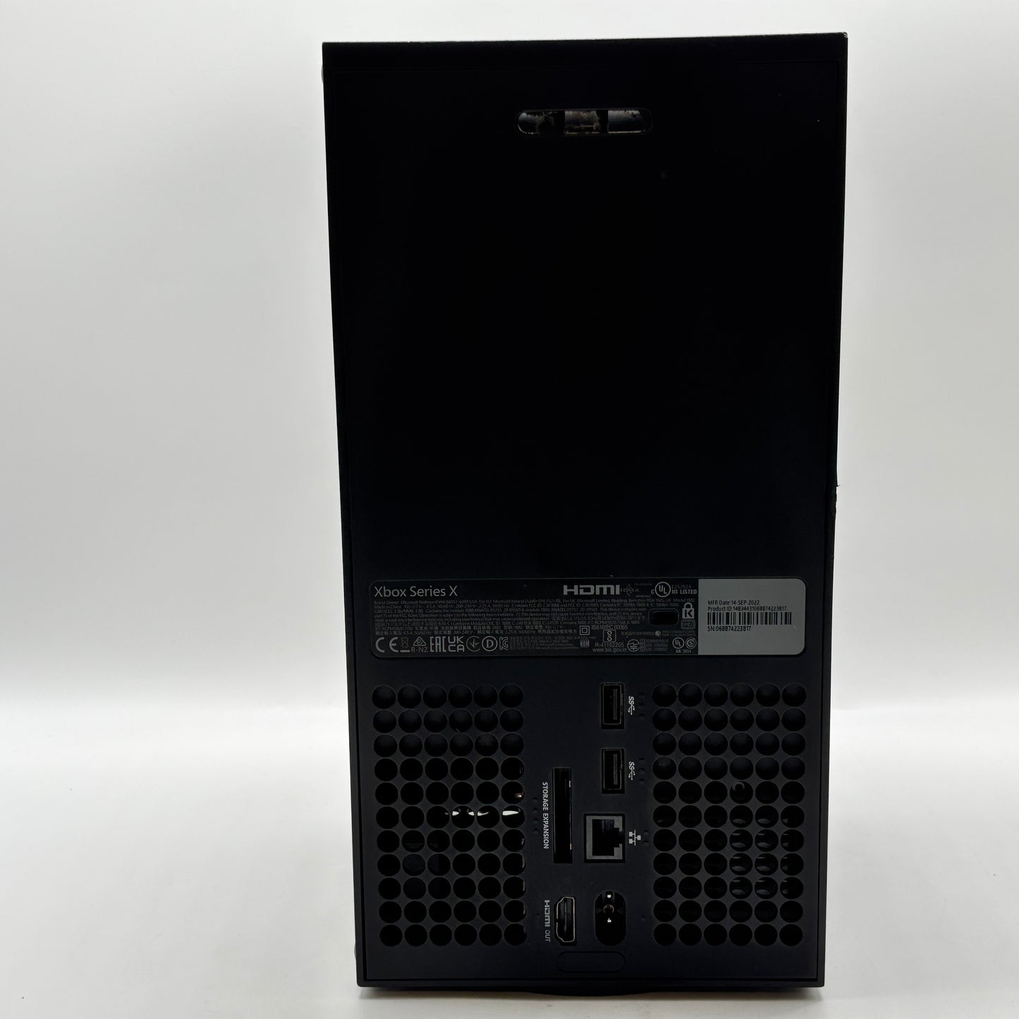 Broken Microsoft Xbox Series X 1TB Console Gaming System Only Carbon Black 1882 Bad HDMI