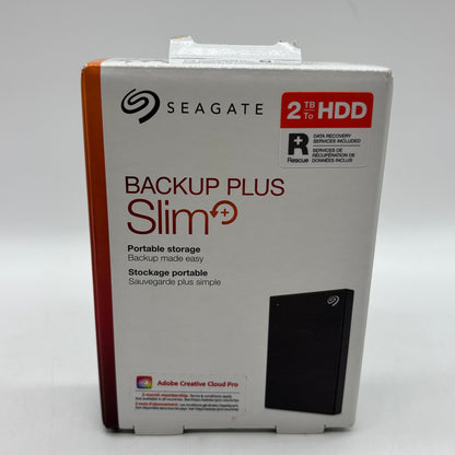 New Seagate Portable Backup Plus Hub 2TB Micro USB-B to USB-A HDD SRD0VN2