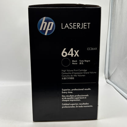 New HP 64x CC364X Black Print Cartridge MFG Date 11/2025