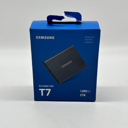 New Samsung T7 Portable 2TB SSD MU-PC2T0T