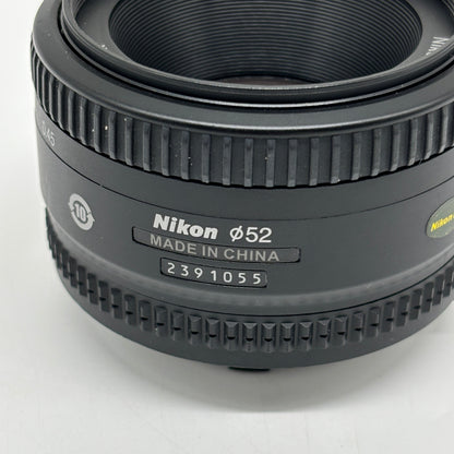 Nikon AF NIKKOR 50mm f/1.8 1:1.8 D Camera Lens