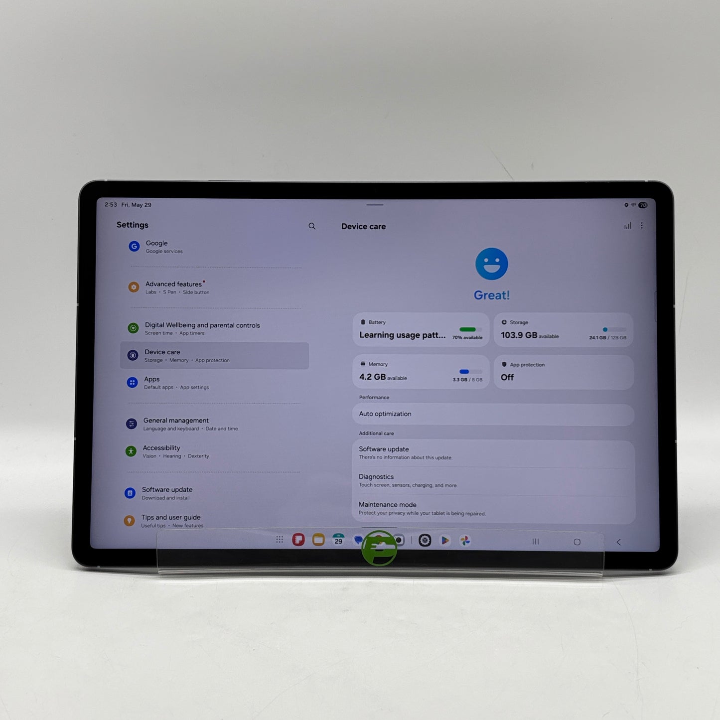 WiFi Only Samsung Galaxy Tab S10 FE+ 13.1" 128GB Black SM-X620