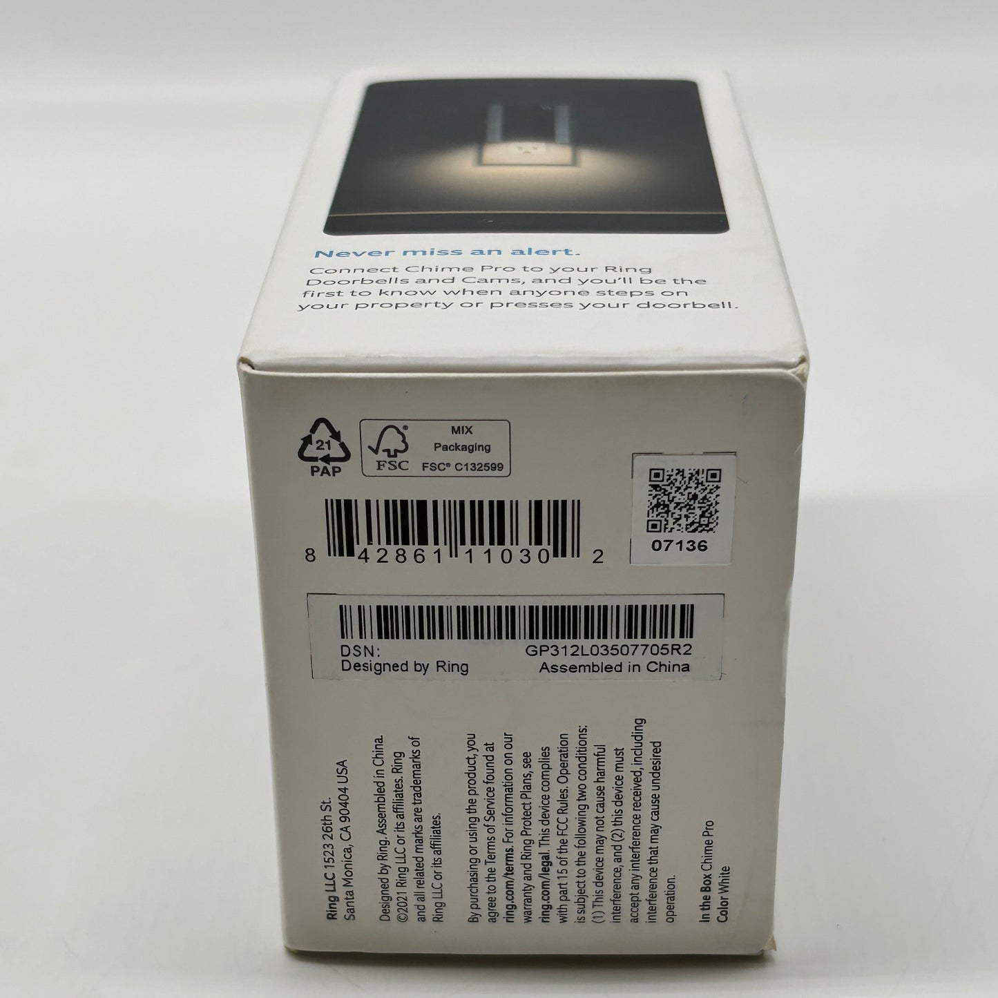 Ring Chime Pro Doorbell Chime White