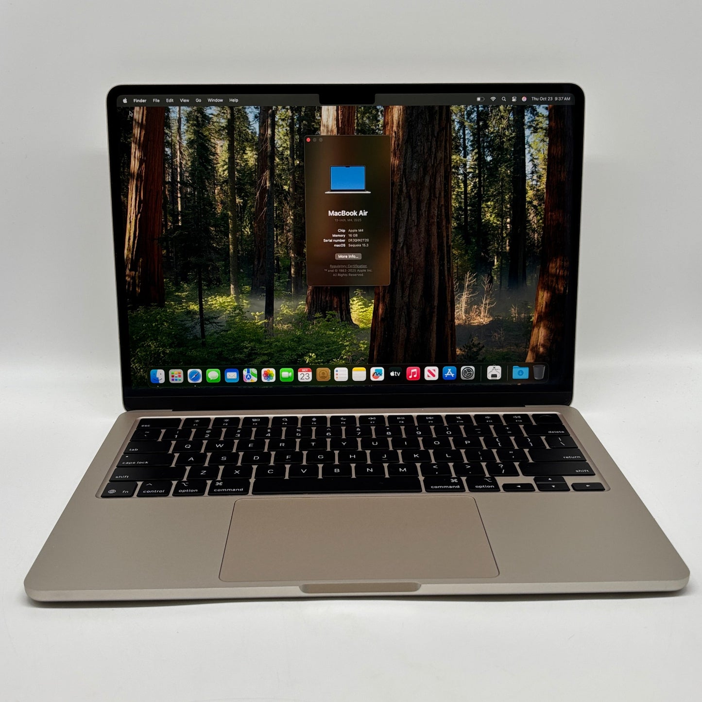 2025 Apple MacBook Air 13.6" M4 8C GPU 4.5GHz 16GB RAM 256GB SSD A3240