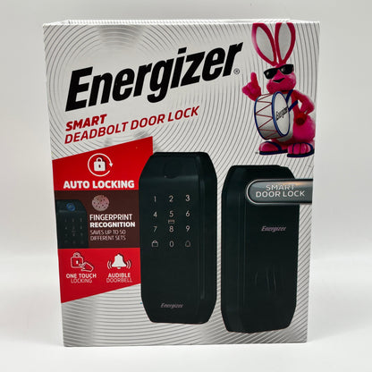 New Energizer Smart Deadbolt Door Lock EDL6-1001-BLK