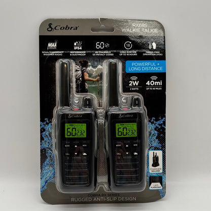 New COBRA RX685 Walkie Talkie TN3737B