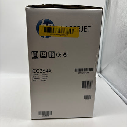 New HP 64x CC364X Black Print Cartridge MFG Date 11/2025