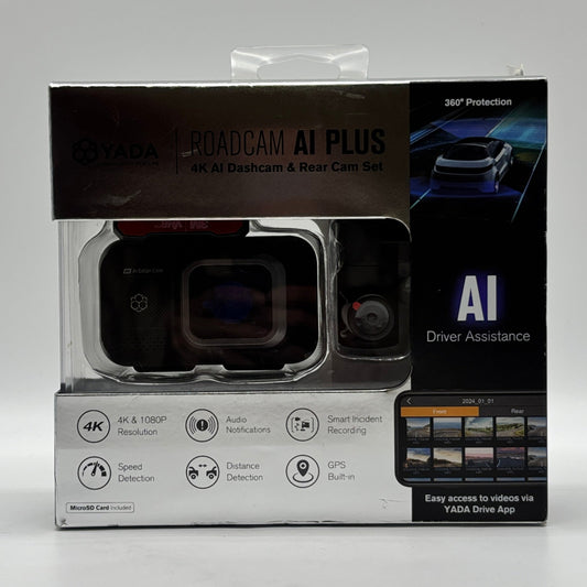 New Yada Roadcam AI Plus 4K AI Dashcam & Rear Cam Set BT533642-6/2