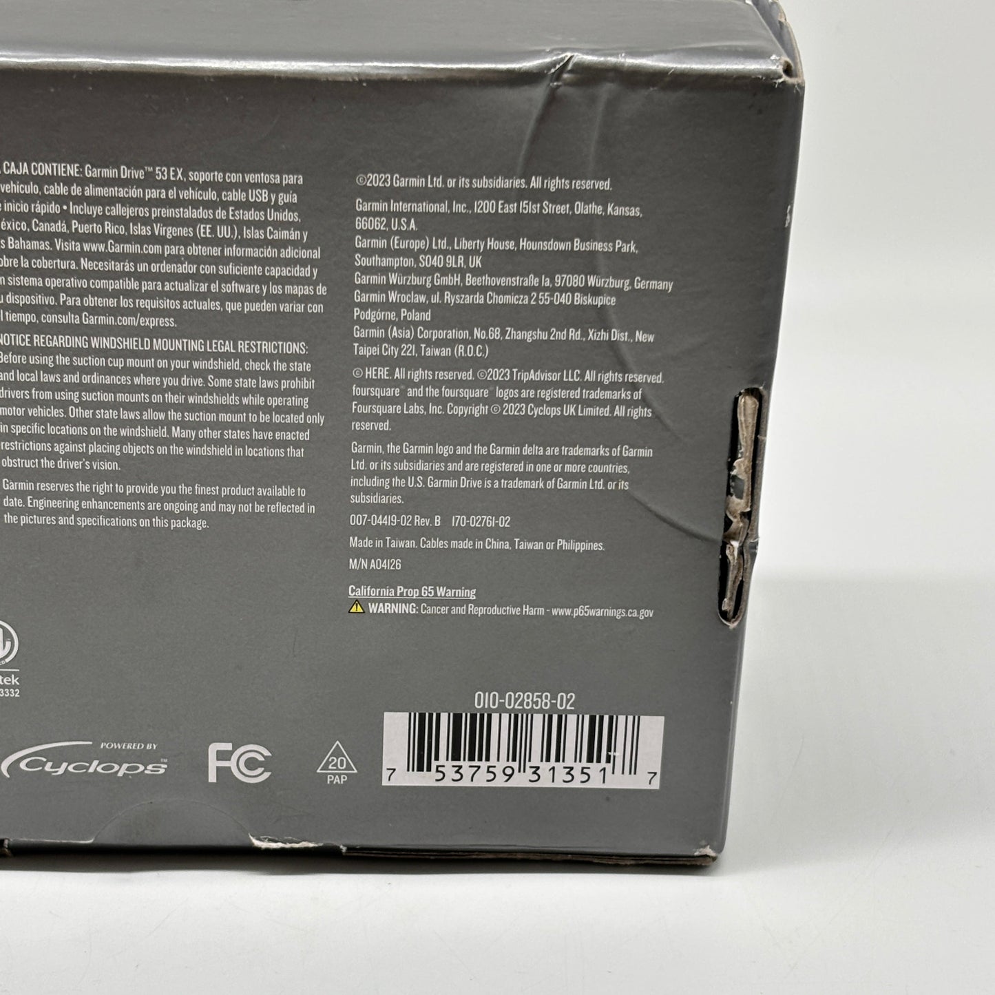 New Garmin DriveSmart 53EX 5" GPS Navigator 010-02858-02