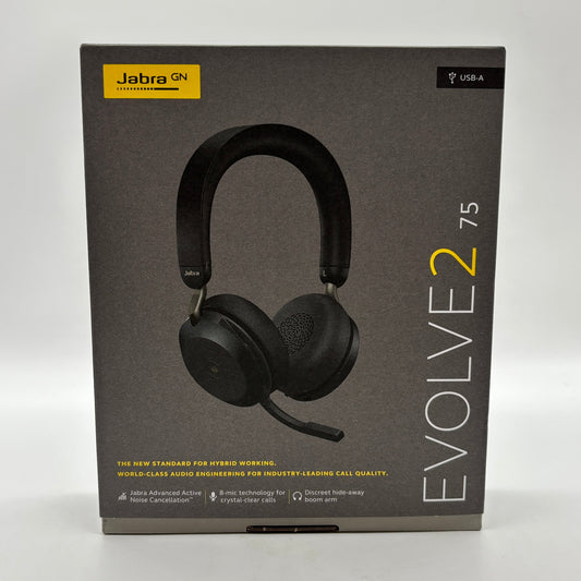 New Jabra Evolve2 75 Lightweight Professional Headset HSC150W