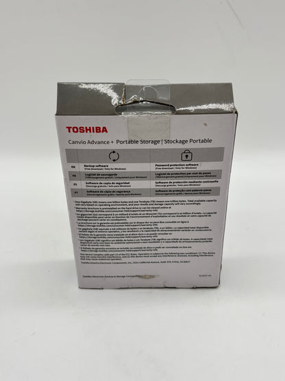 New Toshiba Canvio Advance portable storage SC3237-A3