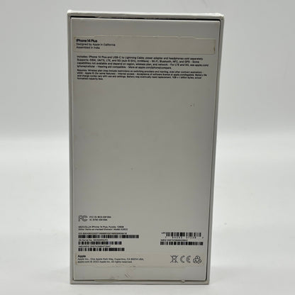 Factory Unlocked Apple iPhone 14 Plus 128GB Purple NQ3U3LL/A