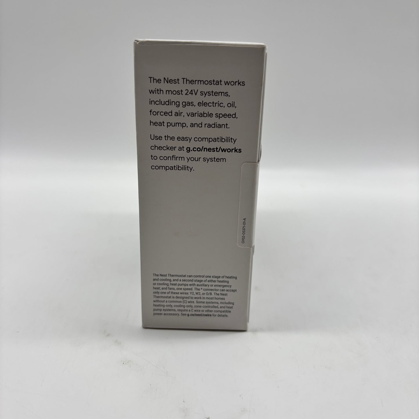 New Google Nest Smart Thermostat GA02081-US