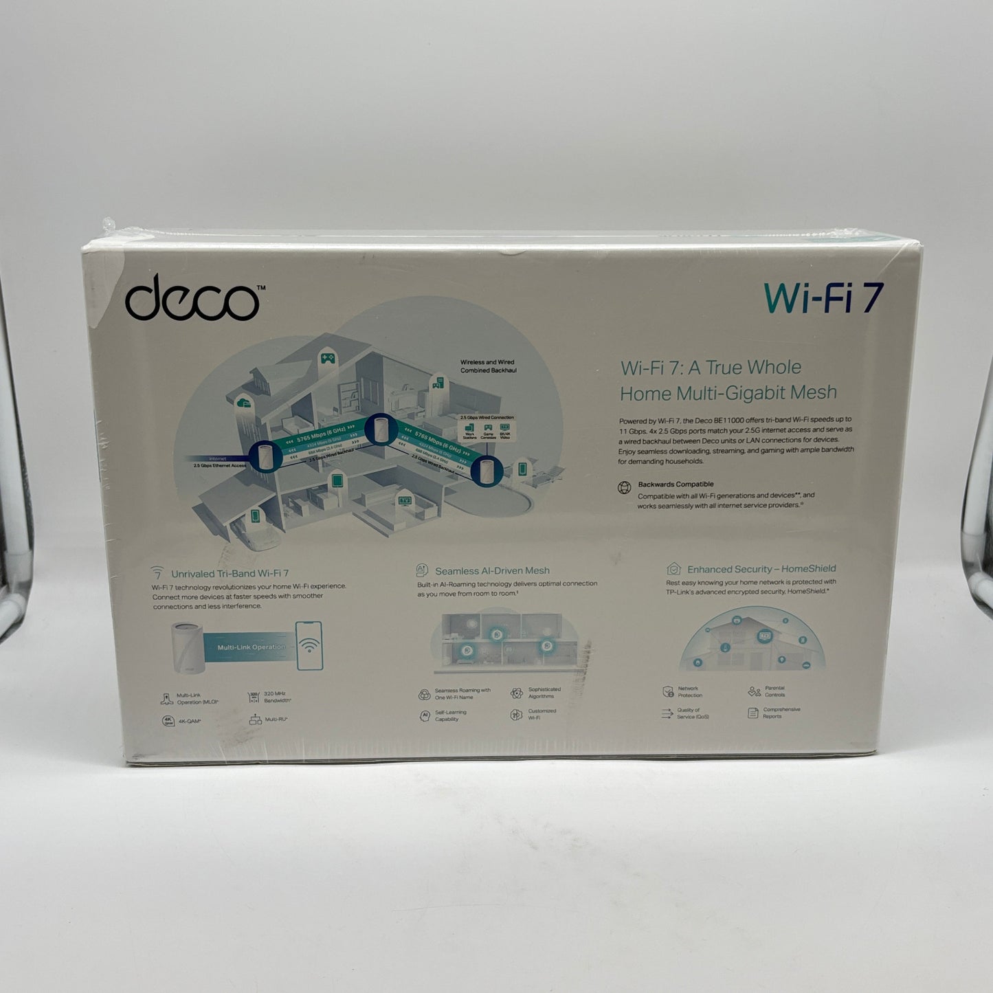 New TP-Link Deco  Tri-Band Whole Home Mesh System BE11000