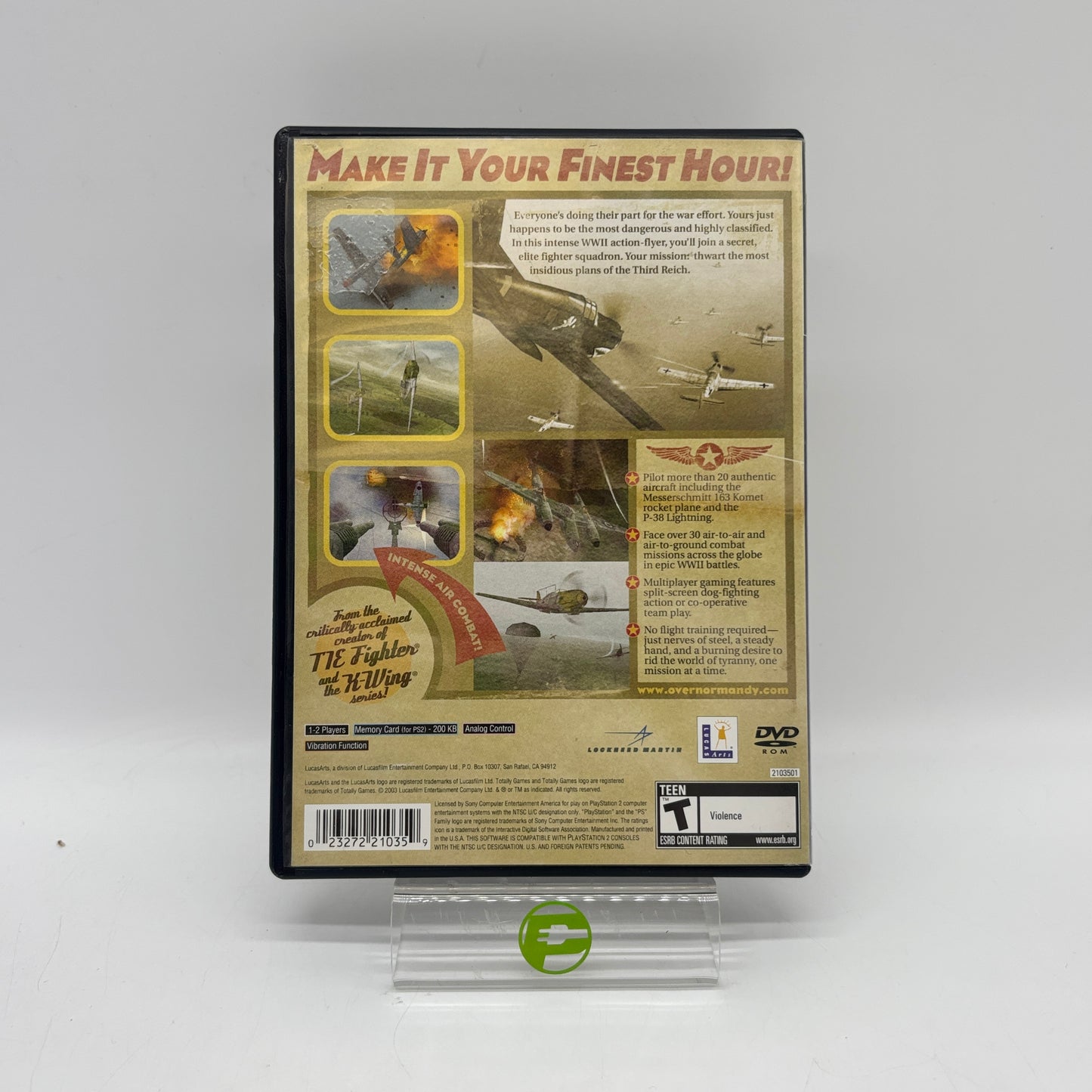 Secret Weapons Over Normandy (Sony PlayStation 2 PS2, 2003)