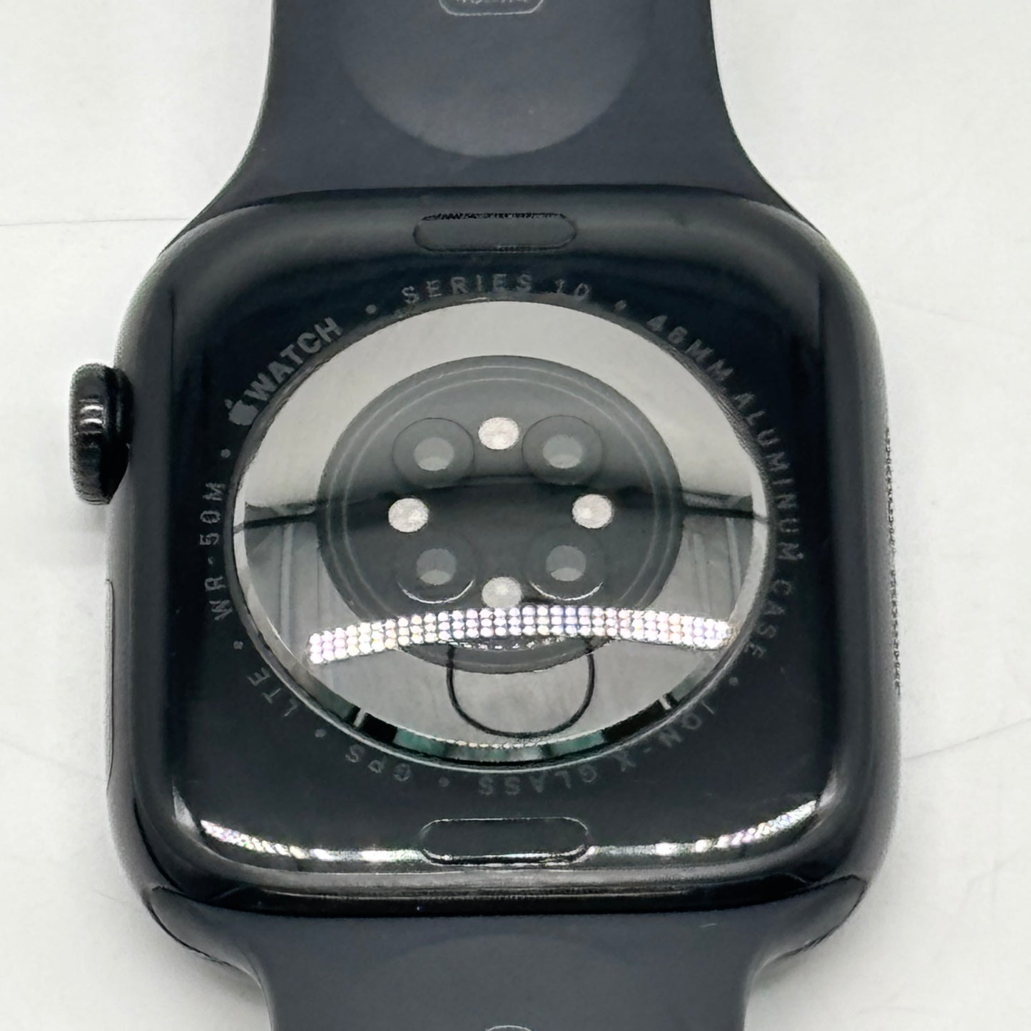 Unlocked Apple Watch Series 10 46MM Black Aluminum Black Sport Band MWY43LW/A