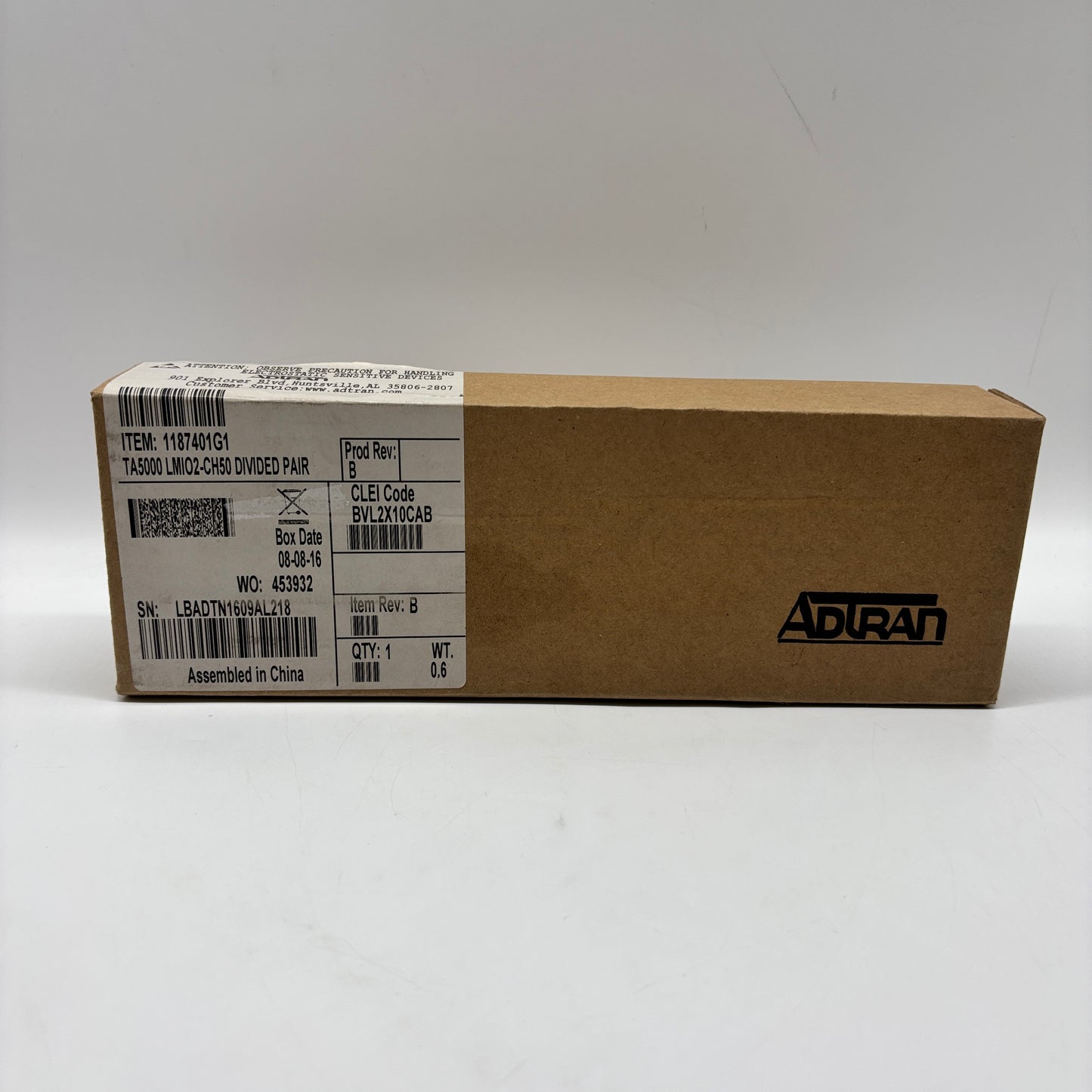 New ADTRAN TA5000 LMIO2-CH50 Divided Pair 1187401G1