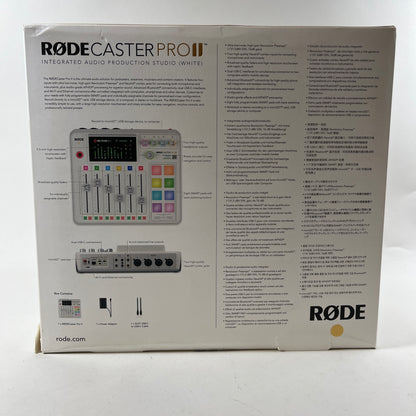 New RODE Caster Pro 2 Integrated Audio Production Studio RCPIIW White