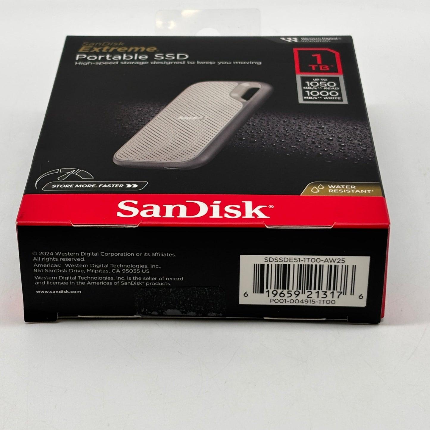 New SanDisk Extreme Portable SSD 1TB SDSSDE51-1TOO-AW25