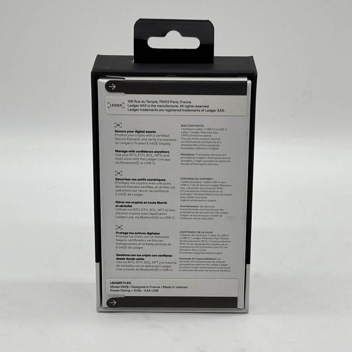 New Ledger Flex Secure Crypto Wallet 0908