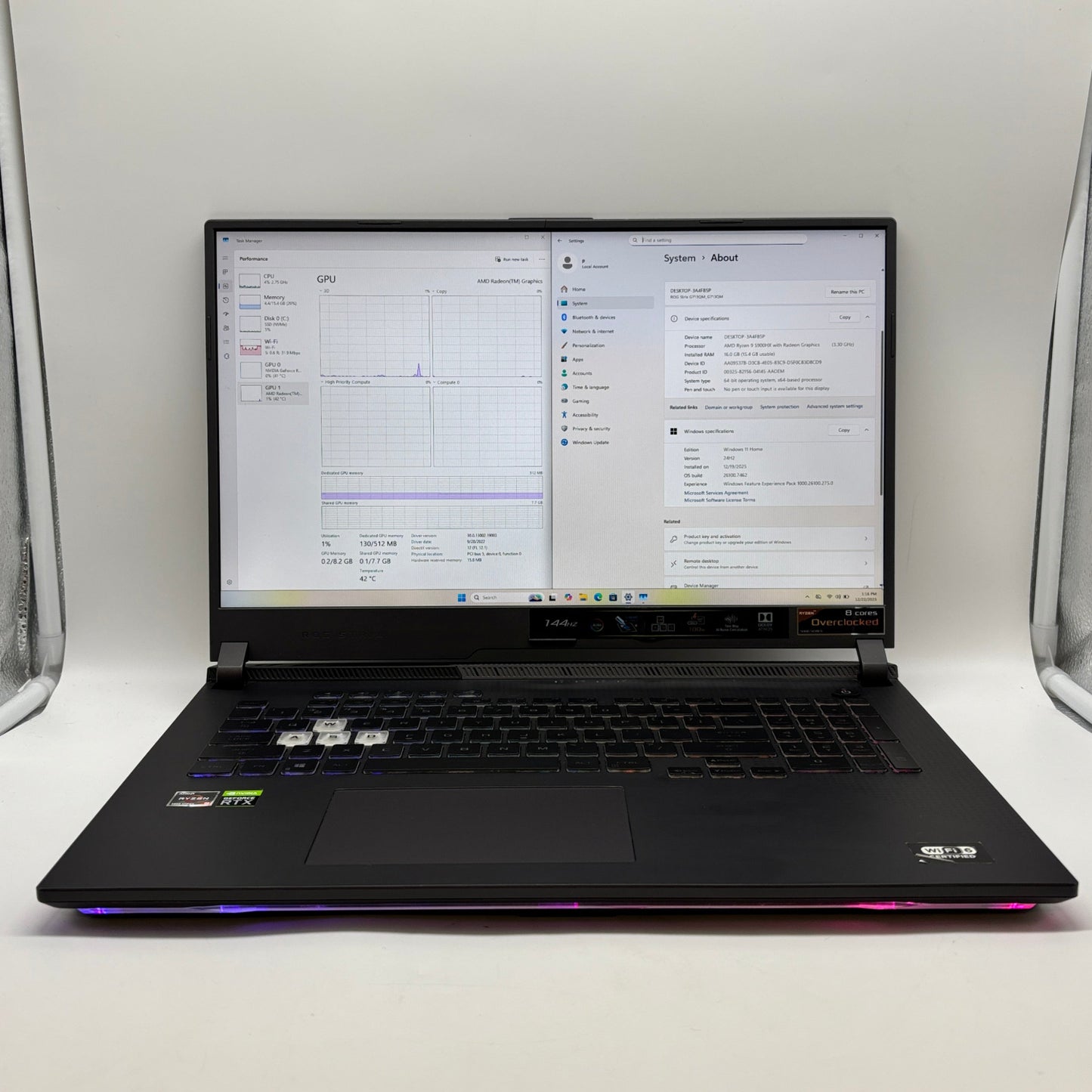 Asus ROG G713Q 17.3" Ryzen 9 5900HX 3.3GHz 16GB RAM 1TB SSD GeForce RTX 3060