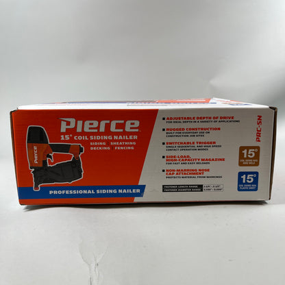 New Pierce 56388 15 Degree Professional Siding Nailer PRC-SN